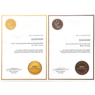Giải Shanam đạt được tại The Golden Leaf Awards 2024