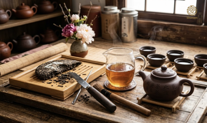 Bộ dụng cụ pha trà sống chuyên nghiệp